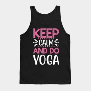 Keep calm and do Yoga Quotes Tank Top